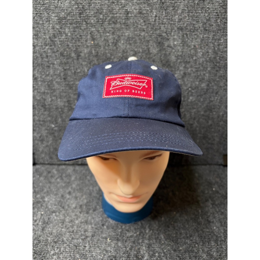 Budweiser King of Beers Navy Blue Baseball Cap Hat 2005 Anheuser-Busch 3298